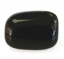Grade A Big Size Thick Black Obsidian Tumbled Polished Natural Stone picture