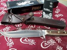 Puma Bowie Knife Handmade  116396 11/RC Stag Leather Sheath Box Papers Solingen  picture