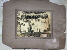 Vintage  Group Photo Of Parsi Girl Navjote Ceremony. Large picture