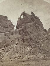 Colorado Springs CO Rocks In Mountains Stereoview SV Photo picture
