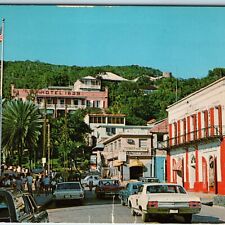 c1970s St. Thomas, VI Virgin Islands Post Office Square Downtown Hotel 1829 A241 picture