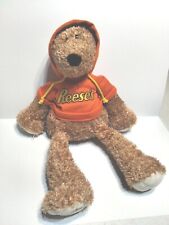 Hershey Company Reese’s Teddy Bear Plush With Orange Hoodie 2016 Stuffed Animal  picture
