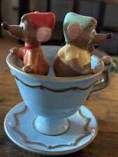 Disney GUS & JAQ Tea Cup Sculpture Figurine Teacup Cinderella Limited Edition picture