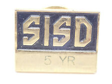 SISD 5 Year Gold Tone Vintage Lapel Pin picture