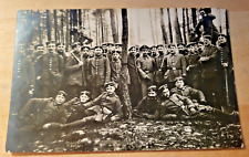 Postcard WW1 German Soldiers Forest Clearing 23 Jan 1917 picture