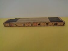 Vintage Lufkin Two Way Red End Folding Wood Tape Measure Ruler  71 inches picture
