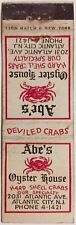 Abe's Oyster House Atlantic City, N.J. Vintage Matchbook Cover picture
