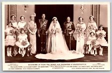 Royalty~Duke & Duchess Of Gloucester Wedding Party~Royal Family Names~c1935 RPPC picture