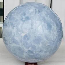5520g Natural Blue Celestite Crystal Sphere Ball Healing Madagascar picture