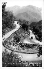 CALIFORNIA RPPC PHOTO POSTCARD: SWITCH BACK ON GEN. HWY., SEQUOIA NAT'L PARK, CA picture