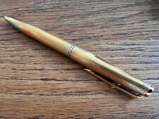 1970s Vintage MONTBLANC Gold Filled Lever Clip 11th finger Ball Pen (no refill) picture