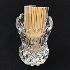 Vintage Sawtooth Glass Toothpick Holder picture