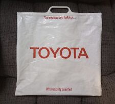 Vintage Toyota Plastic Bag With Plastic Snap Close Handle Collectible  picture