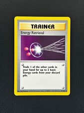 Energy Retrieval 81/102 4th Print 1999-2000 Pokémon Card Base Set WOTC NM picture