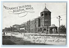 c1905 Mechanic's Building Street View Boston Massachusetts MA Antique Postcard picture