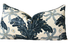 Travers Fabric Linen Lumbar Pillow Down &Feather Insert  & Velvet Back Star Fish picture