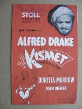 1955 KISMET - ANNOTATED Alfred Drake, Doretta Morrow, Joan Diener, Stoll Theatre picture