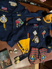 Vintage Cub Scout Uniform Shirts (2) with Accessories picture