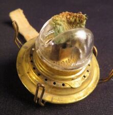 1870-80's Bing Glass-Top Cone No 1 Fancy Brass Kerosene Oil Burner picture
