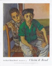 ALICE NEEL c1956 Two Puerto Rican Boys Art Gallery Exhibit Print Ad~2007 picture