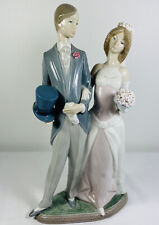 VINTAGE LLADRO #1404 BRIDE AND GROOM MATRIMONY PORCELAIN FIGURINE 12.5 