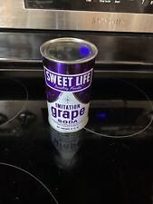 Sweet Life Imitation Grape Soda 12 oz. flat top soda can picture