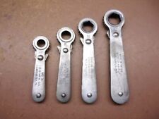 Set of  4 K-D Mfg. Co. Ratchet Wrenches No's 21, 22, 23 & 24 Clean & Working US picture