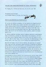 USA Robert William Holley autograph, Biochemist - Nobel Prize 1968, typed lectur picture
