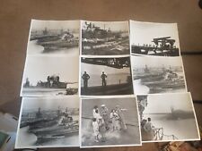 VINTAGE U.S.S. MIDWAY CARRIER  PHOTOGRAPH LOT 1963 SF EXAMINER ARTICLE DONDERO picture