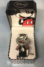 Disney New Old Stock in Box Mickey Mouse Watch w/Charms Super Cute Untested picture