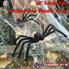 35'' Large Halloween Spider Haunted House Prop Indoor Outdoor Party Garden Decor picture