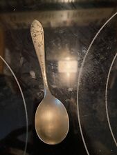Vintage Mickey Mouse Spoon Child’s Kids Utensil Branford Silver Plate picture