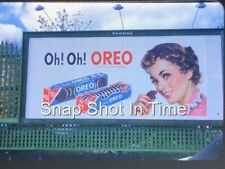 Oreo Cookies Oh Oh Oreo Vintage 1952 Billboard Sign Advertising Slide 35 mm picture