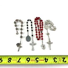 Vintage / Antique Catholic Rosary / Beads - Lot of 4 picture