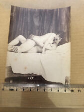 Vintage Albuminated 1 Woman 1 Man 1870 Erotic Antique Photo (10/15) picture