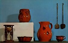 Old Museum Village Monroe New York pottery hourglass ~ 1950s-60s postcard picture