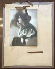 Antique Ephemera 1912 Hand Colored German Woman Photo Calendar By H.C. Co. NY picture