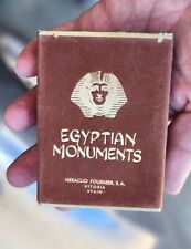 Vtg 1930s Souvenir Egyptian Monuments Playing Cards box full deck SEALED MiNT picture
