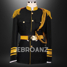 New Men's Black Military custom coat - British war coat - Royal Artillery coat picture