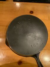 *VERY RARE* Pre Griswold ERIE #10 Cast Iron Skillet.  picture