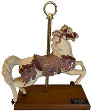 PJ'S CAROUSEL COLLECTION Michelle Phelps Signed Hand Carved Horse Ruby  picture
