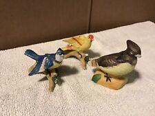 MIC Porcelain Birds, Bluebird, Grouse, Yellow Bird, Miniatures picture