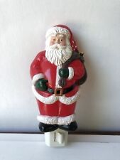 Vtg Plastic Mold Santa Claus Night Light Christmas 5” Tall picture
