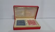 Vintage Lord Northbrook NOR Plastic Playing Cards Giant Face Red Box Set LR1 picture
