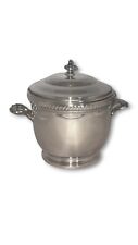 Vintage E.P.C.A. Bristol #40A Ornate Silver Plated Ice Bucket with Glass Liner picture