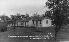 Alexandria Minnesota 1940s RPPC Real Photo Postcard Cottages Lutheran Bible  picture