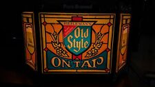 HEILEMAN'S OLD STYLE ON TAP STAIN GLASS LOOK VACUFORM PLASTIC SIGN picture