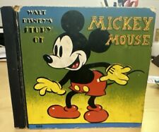 1938 Walt Disney’s Story Of Mickey Mouse Book By Whitman Publishing picture