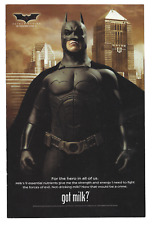 BATMAN BEGINS GOT MILK? AD  2005 CHRISTIAN BALE DC COMICS AD POSTER  picture