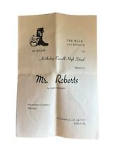 1957 Archbishop Carroll Theatre High School Playbill Drama Theater Mr. Roberts picture